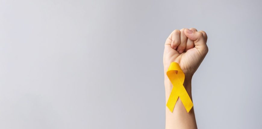 Yellow ribbon representing Suicide Prevention Day
